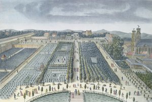 General View of Luxembourg Gardens in Paris, 1810, engraved by J.B. Chapuis by Angelo Garbizza